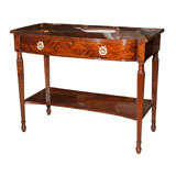 French Mahogany Sever Stamped Jansen